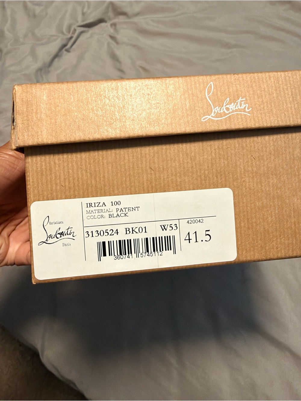Christian Louboutin Iriza 100 Patent Pumps in Black
